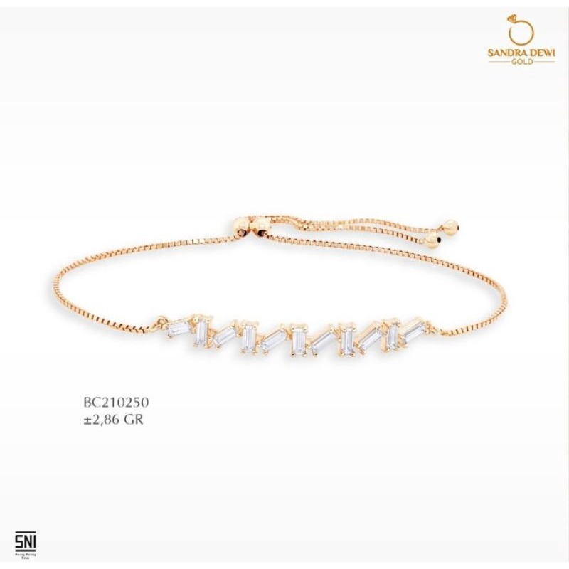 Gelang Serut Sandra Dewi Gold Dazzling Series BC210250