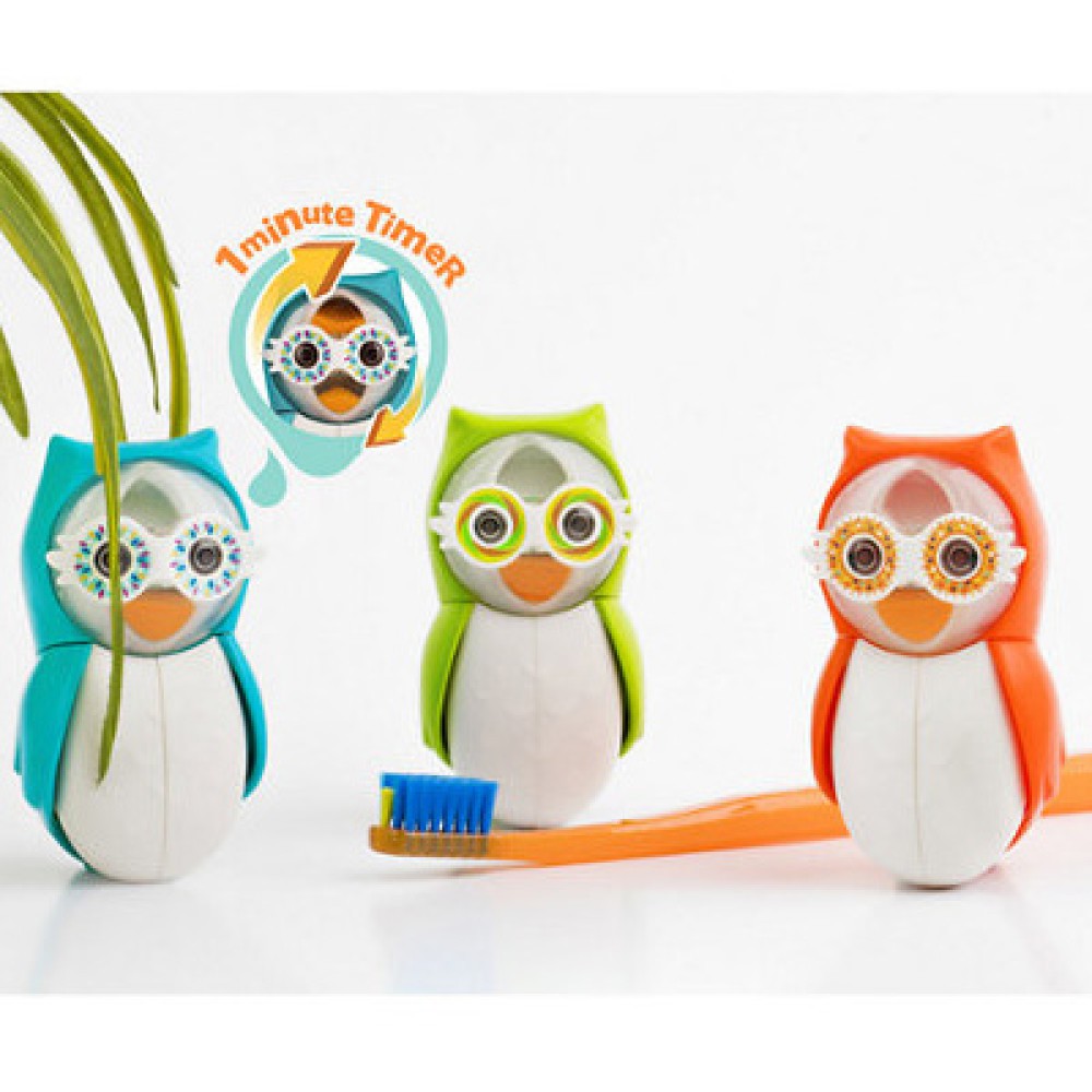 Flipper Toothbrush Cover + Timer Owl