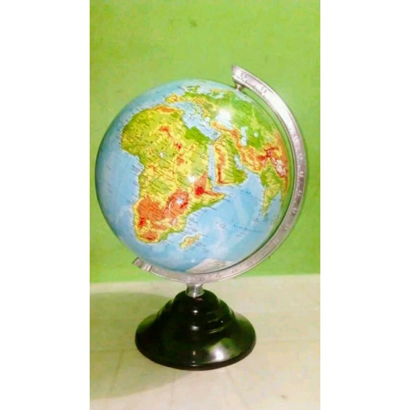 

Globe Bola Dunia Diameter 30cm Frame Besi