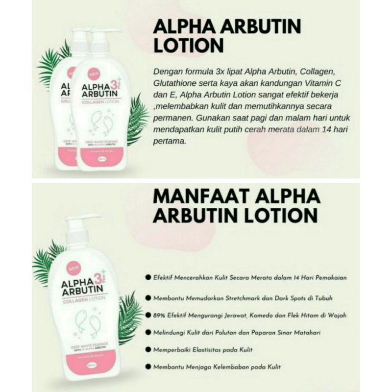 Lotion Alpha Arbutin 3 Plus Collagen Original 100 Thailand Bpom Pemutih Tubuh Body Lotion Shopee Indonesia