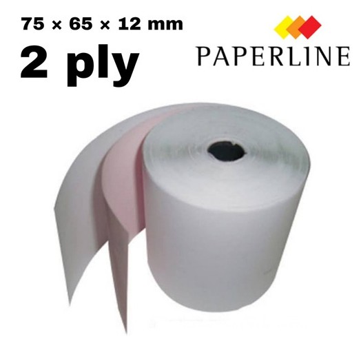 

Kertas Struk Kasir Paperline 75 x 65 2 Ply NCR/10 Roll