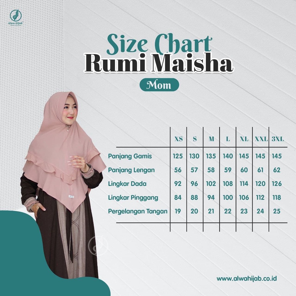 Alwa Hijab Sarimbit Rumi Maisha Series Quality Premium - Gamis Koko Couple