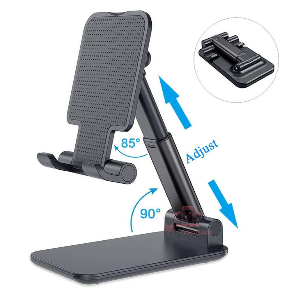 Holder HP Lipat Meja Folding Desktop Phone Stand Universal Adjustable Flip Dudukan HP Tablet di Meja