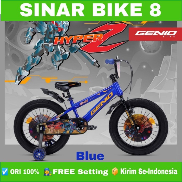 Sepeda Anak Laki Ukuran 12 16 18 Inch BMX GENIO HYPER Z