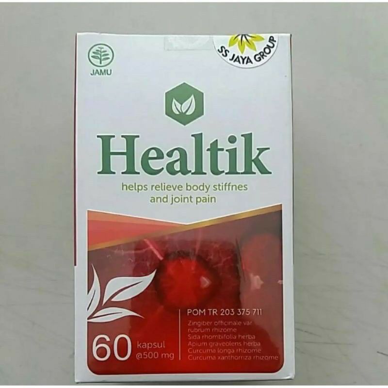 

0HEALTIK Obat Herbal Rematik Dan Asam Urat (isi 60 kapsul) Asli 100% Original BPOM