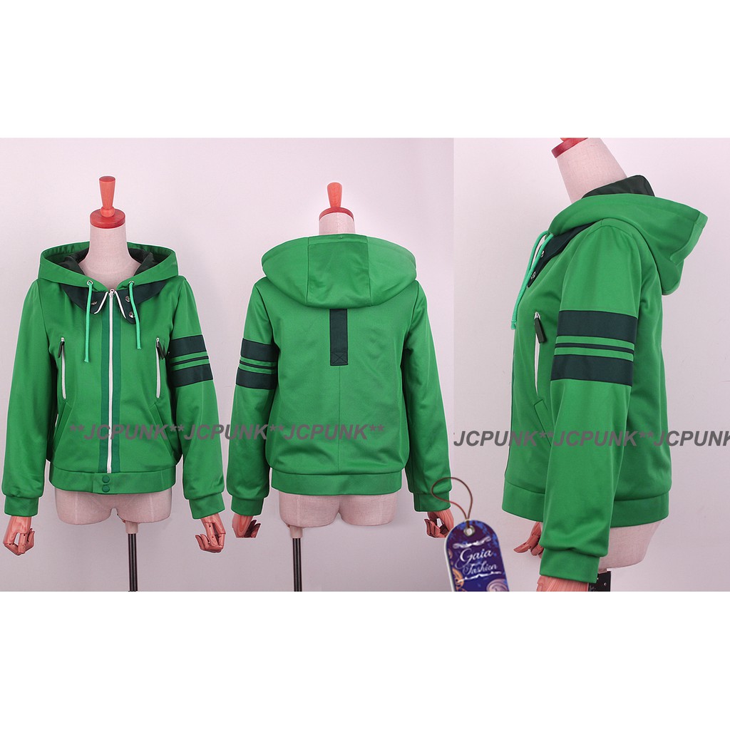 HP41574 Tokyo Ghoul Ken Kaneki (Leaf Green) jacket jaket hoodie coplay anime jepang kostum