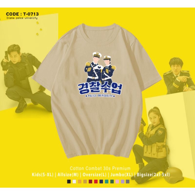 KAOS K-DRAMA POLICE UNIVERSITY/T-SHIRT K-DRAMA POLICE UNIVERSITY/KAOS KNPU