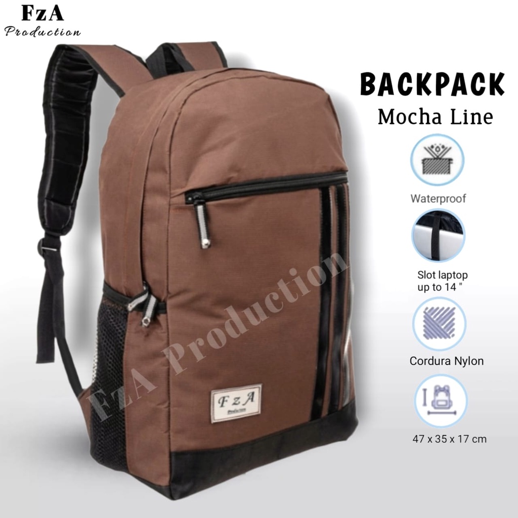 Tas Ransel Gendong Laptop Distro Sekolah Kuliah Pria Wanita Black Murah Original GRATIS Jam Tangan Pria