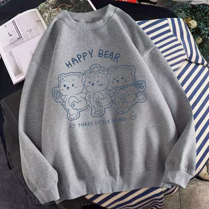 Happy bear sweater outerwear badis fashion remaja wanita