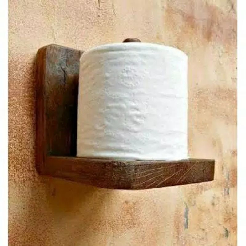 tempat tisu roll /tempat tisu kayu / tempat tisu gulung