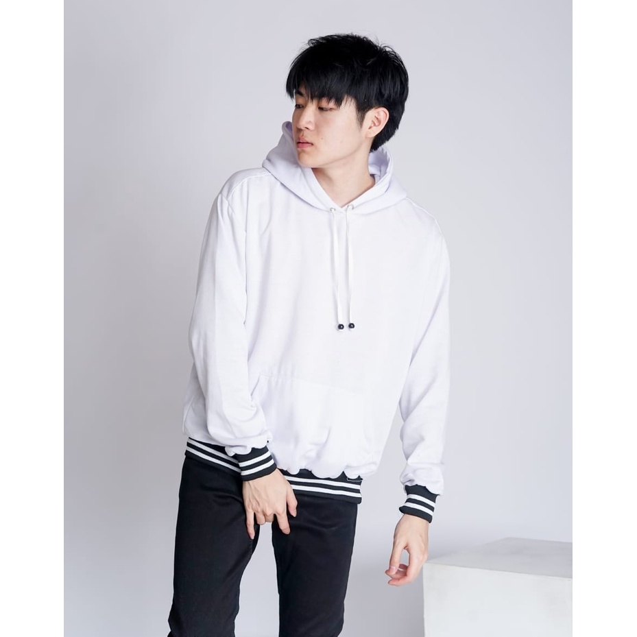 MUKZHOP - Sweater Hoodie BASIC PUTIH