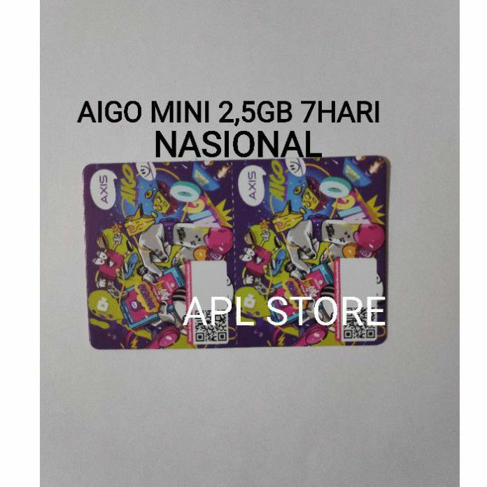 AIGO MINI 2,5GB 7HARI NASIONAL