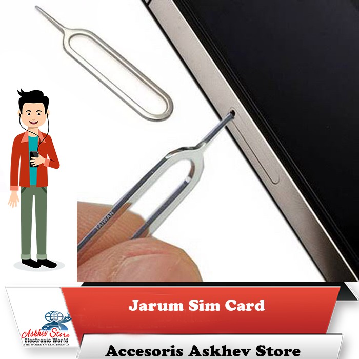Jarum Sim Card pin ejector tusukan kartu simcard samsung xiaomi oppo