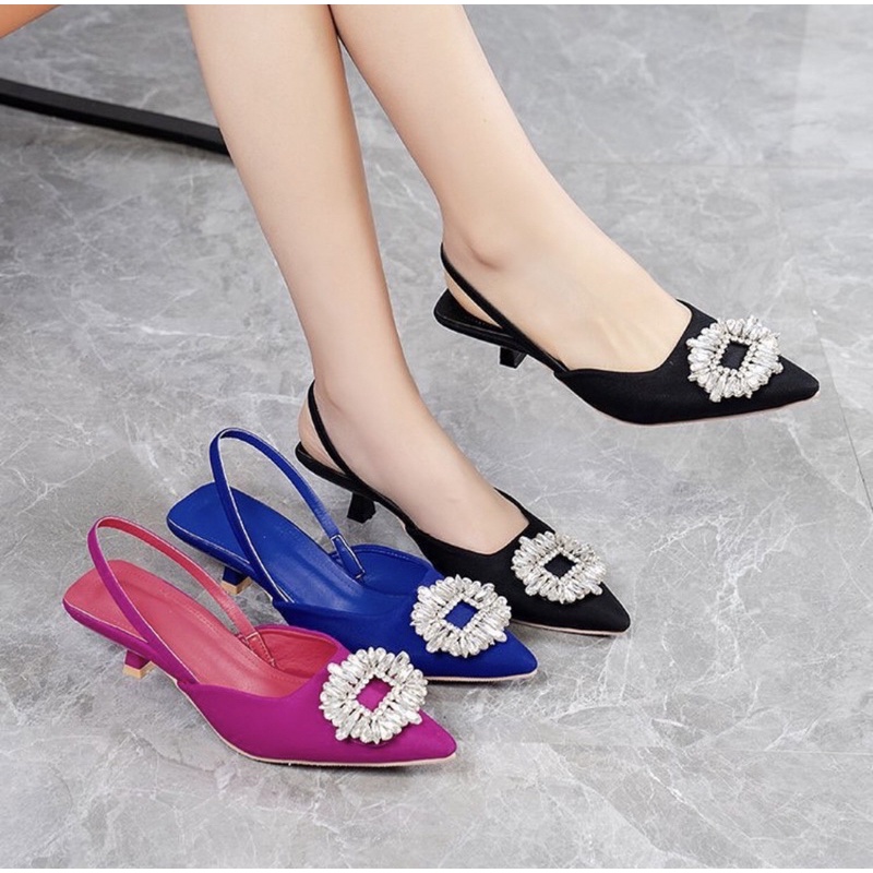 Heels V998 sepatu sendal wanita import realpict