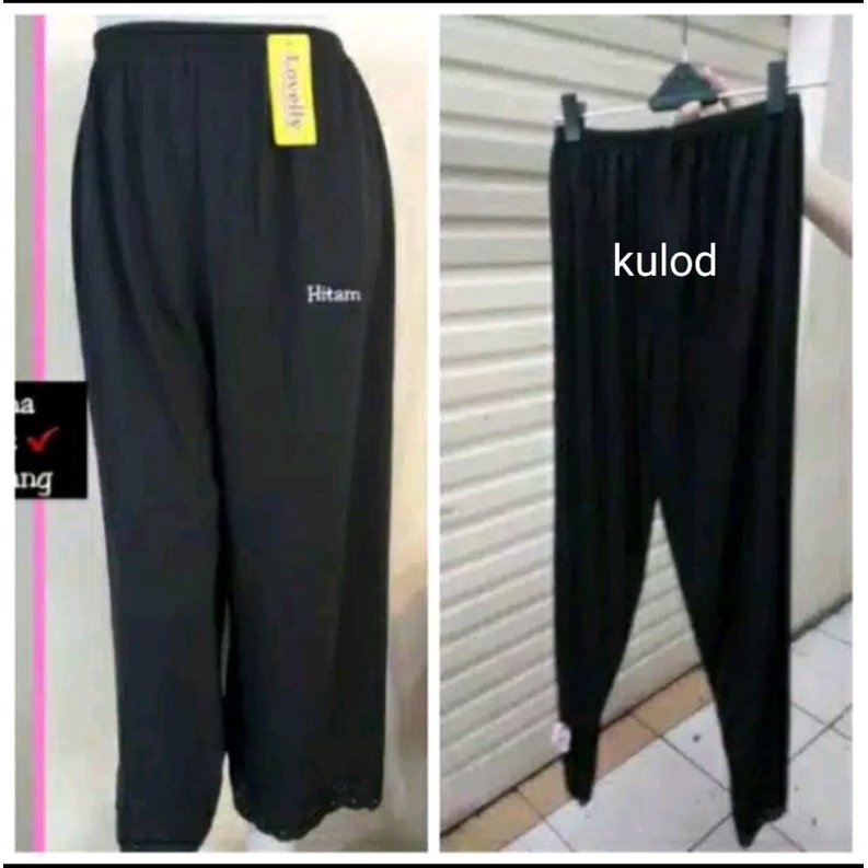 Androk Kulot Dewasa Hitam - 1pcs// 3pcs// 6 Pcs