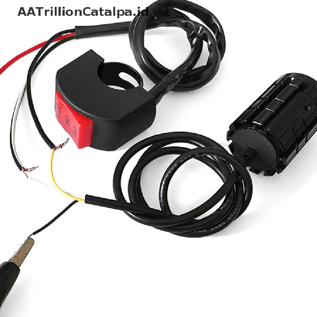 Aatrillioncatalpa Lampu Depan LED Lensa Fisheye Dua Warna Untuk Motor