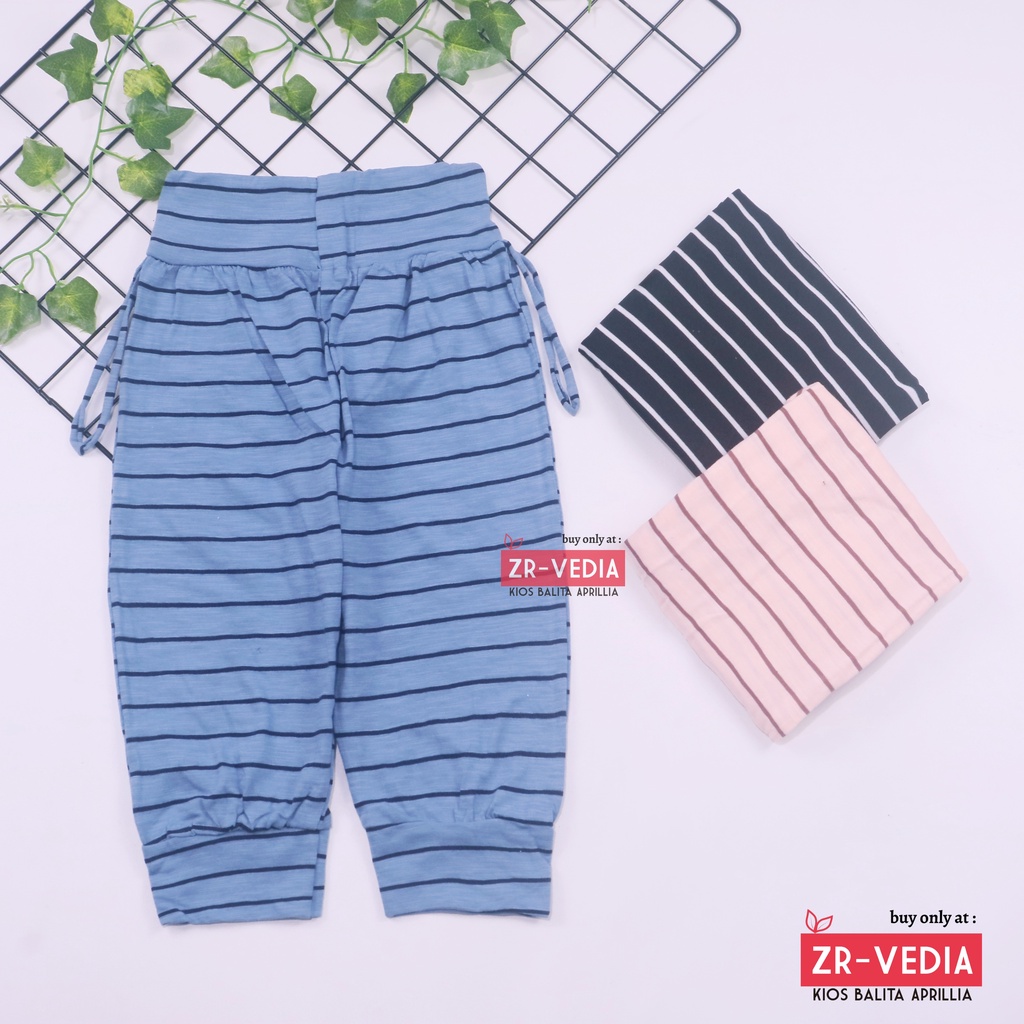 Aladin Salur uk 3-4 Tahun / Celana Panjang Anak Perempuan Murah Pants Motif Salur Lucu Grosir