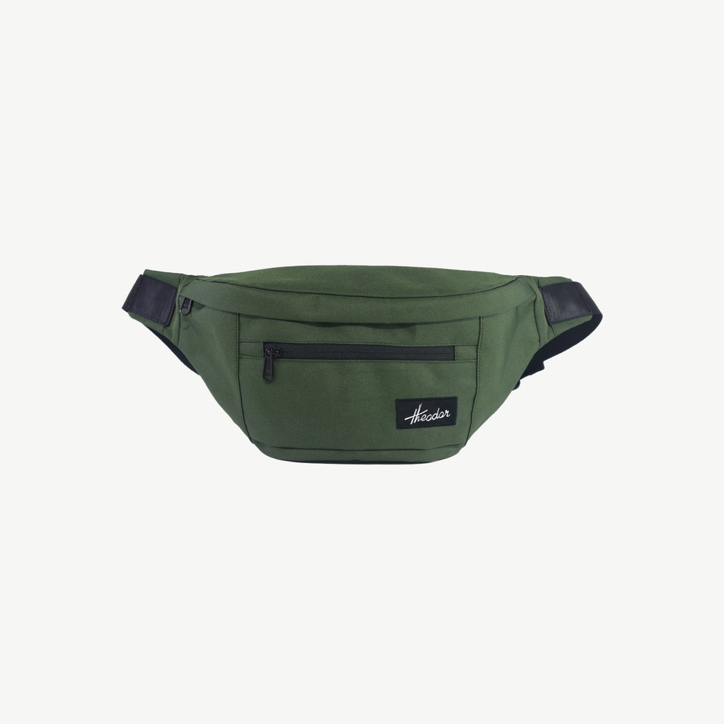 THEODOR Waist Bag SPERO Green Army - Tas Pinggang - Water Repellent - Pria Wanita - High Quality