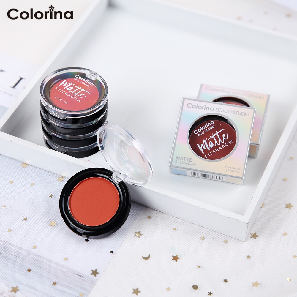 Mysterygirl - Colorina Palet Mini Eyeshadow Matte 1 Warna Eyeshadow Glitter Highlitter Mata STYLE Flash Sequined Korean Palette