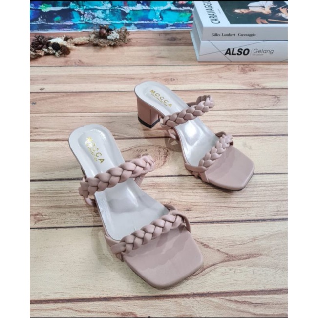 ABBUSHOES  RI 03 hak tahu kepang wanita 5cm