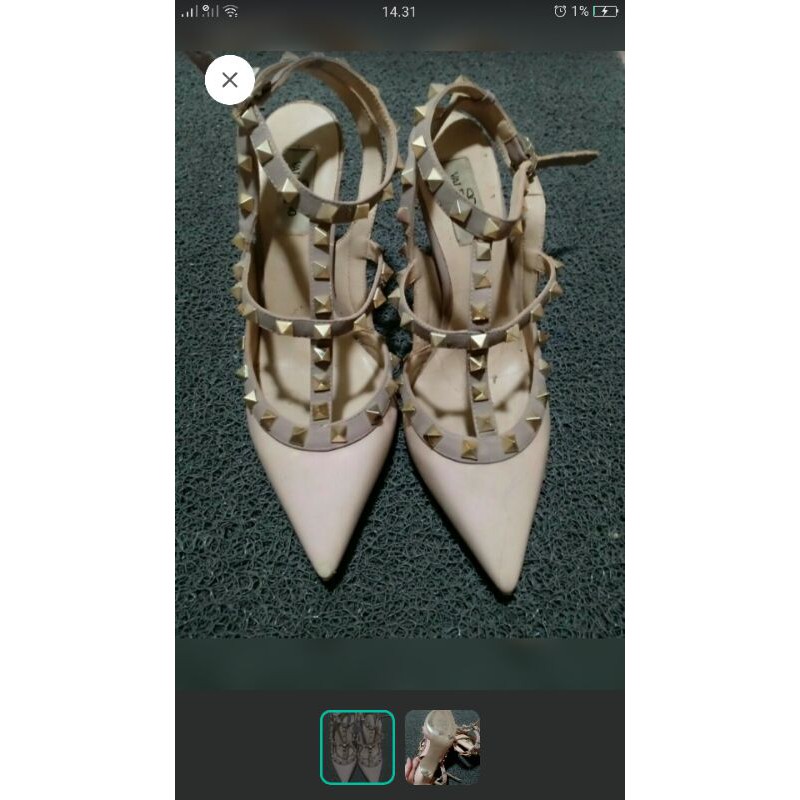 valentino rockstud heels