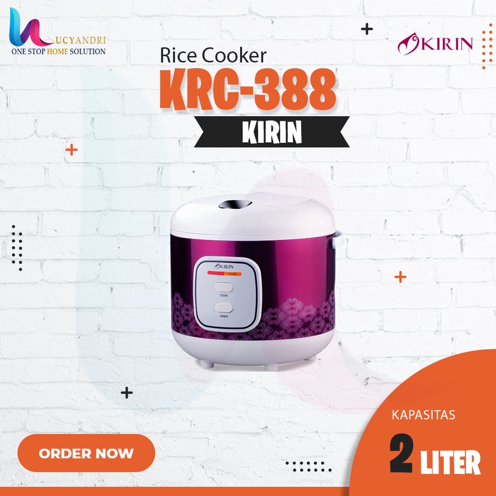 All Must Go!! SALE Kirin Rice Cooker 2.0 Liter KRC-388 Tetran NEW Asli