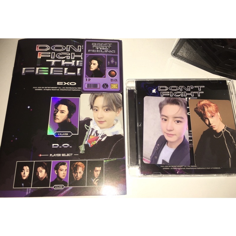 Exo don't fight the feeling D.O. expansion chanyeol expansion chanyeol ar photocard kai jewel case