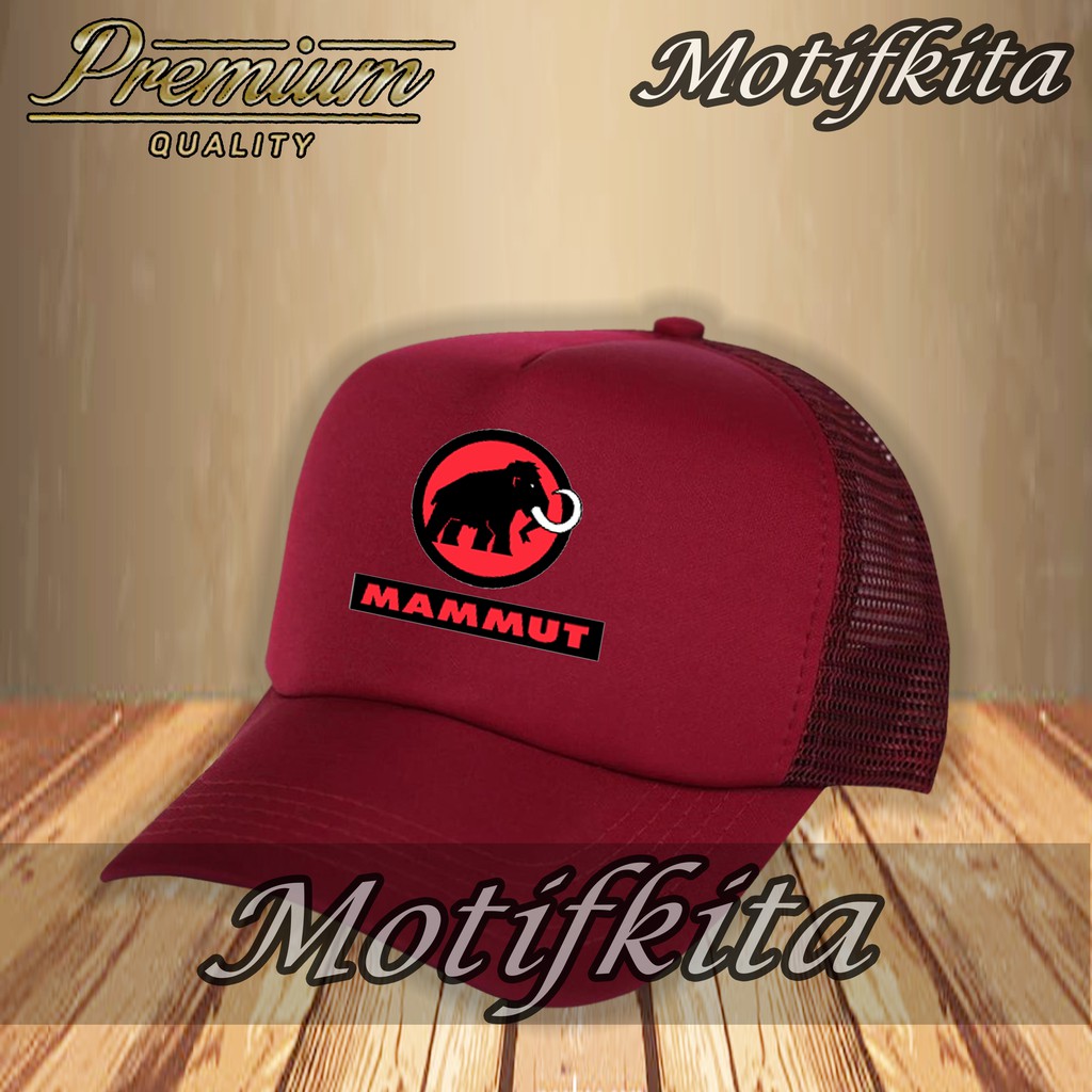 Topi Trucker Jaring MAMMUT Murah Keren pria wanita MOTIFKITA