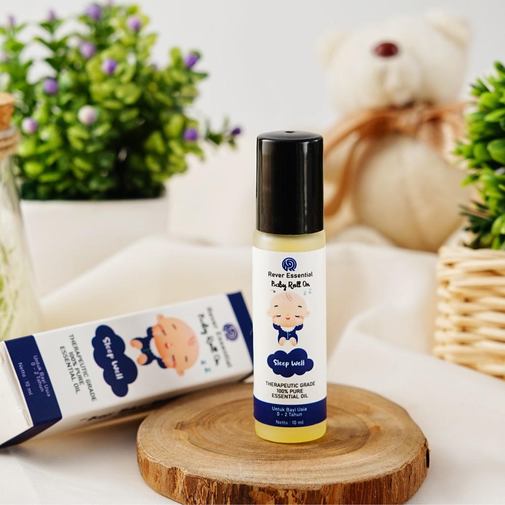 Rever Baby Roll on Sleep Well 10 ml Membuat Bayi Tidur Lebih Nyaman Nyenyak Lelap Deep Sleep Esentia