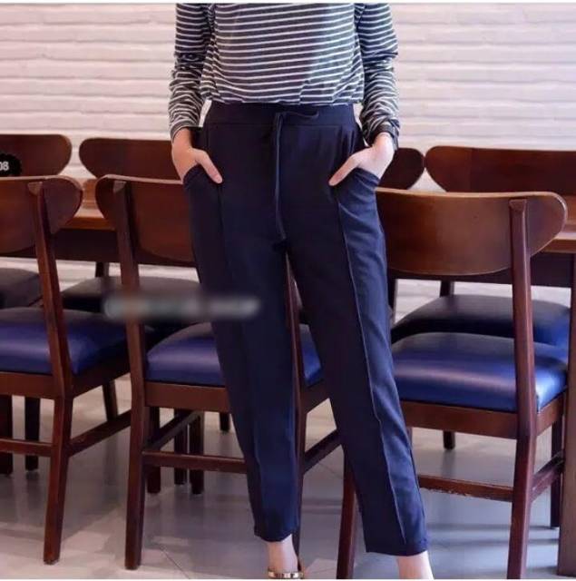 Dila Pants fit XXL/ Celana Doty Scuba Wanita