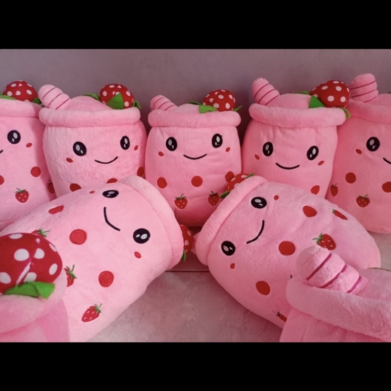 Boneka Boba Es Krim Led Boneka Boba Es Ice Cream Strawberry Led Boneka Boba Led Boneka Boba Murah Boneka Bayi Lucu Murah Boneka Bobba Viral Gemoy Boneka anak Booba Bobba Mainan Bantal Boneka Boba Led