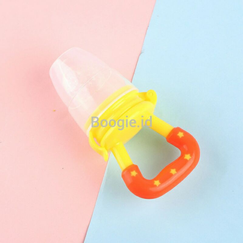 DOT BUAH BAYI EMPENG BUAH GIGITAN BAYI BAHAN FOOD GRADE BPA FREE-Kuning