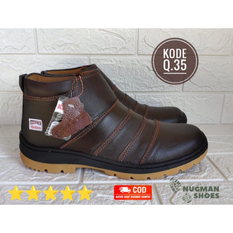 Sepatu Boot Touring Q.35/Sepatu boot/Sepatu kulit/Sepatu Touring