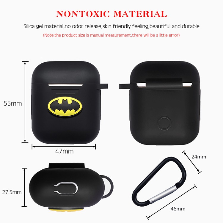 [HANYA SOFT CASE] Airpods Case 1/2 Marvel Superhero Spiderman Deadpool Batman Iron Man Inpods 12