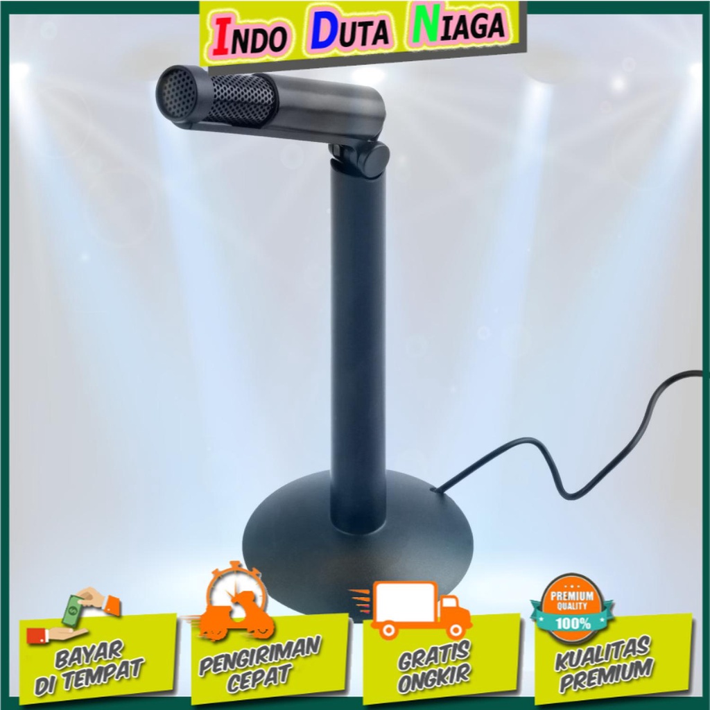 IDN TECH - Andoer Microphone for Laptop 3.5mm with Stand Mount - SF-950