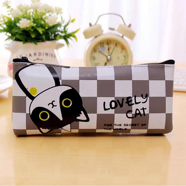 COD KOTAK PENSIL MOTIF KUCING LUCU UNIK / KOTAK PULPEN / TEMPAT ALAT TULIS FS PP106-KOTAK-KOTAK