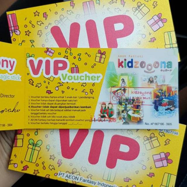 4 lembar Tiket Kidzoona