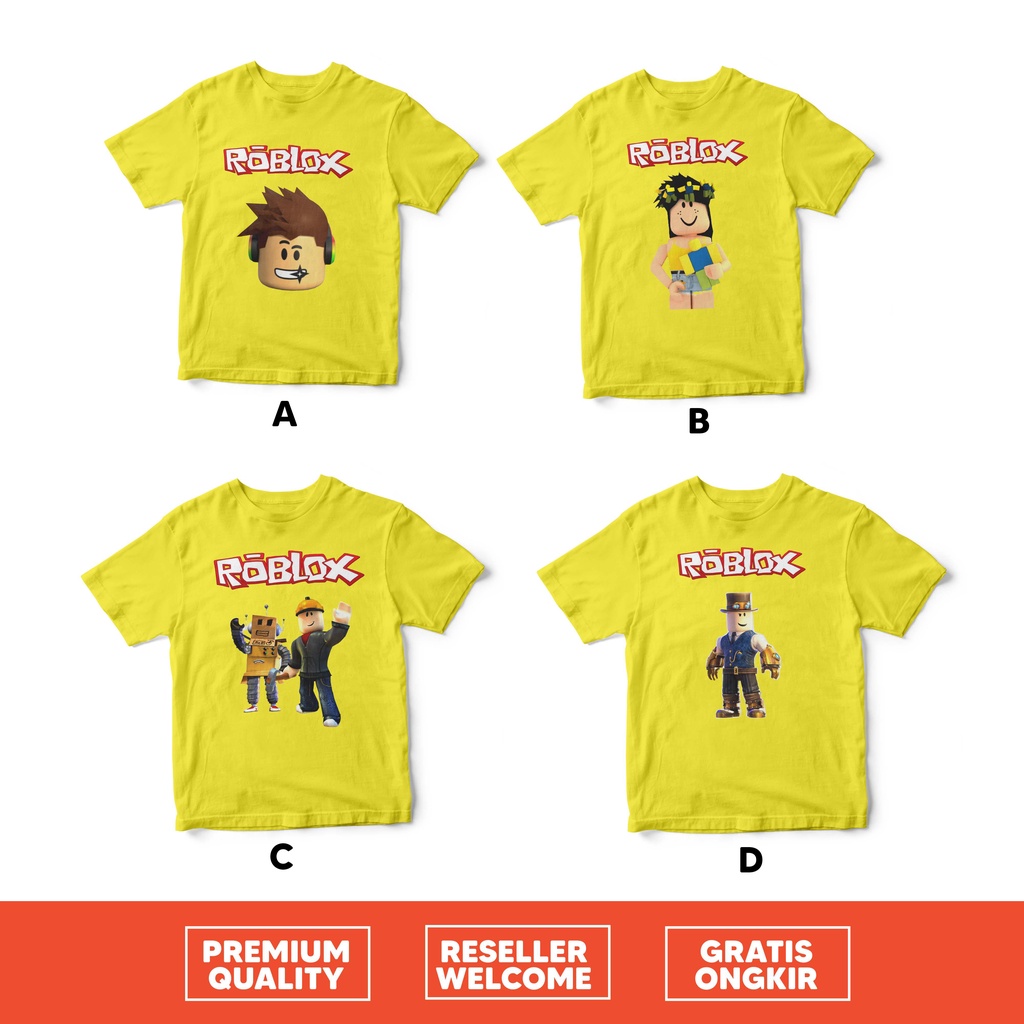 [KAOS ANAK]ROBLOX GAMES KAOS ANAK COTTON COMBED BEST QUALITY MURAH