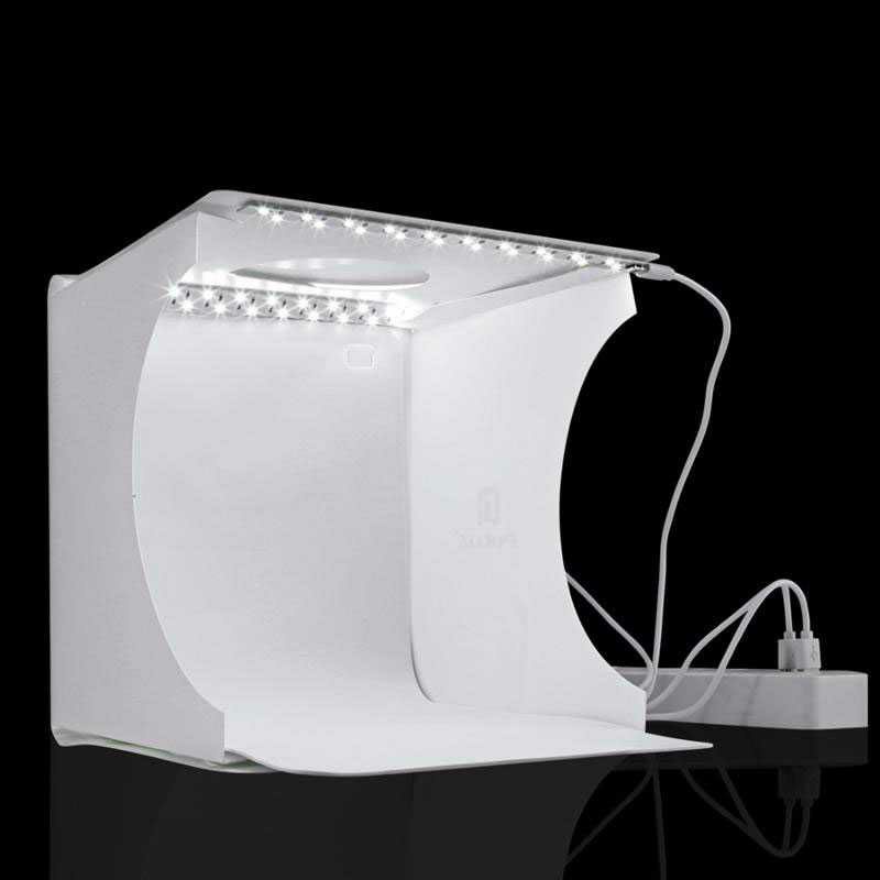 Photo Studio Mini Soft Box Photo Box dengan Lampu 2 LED