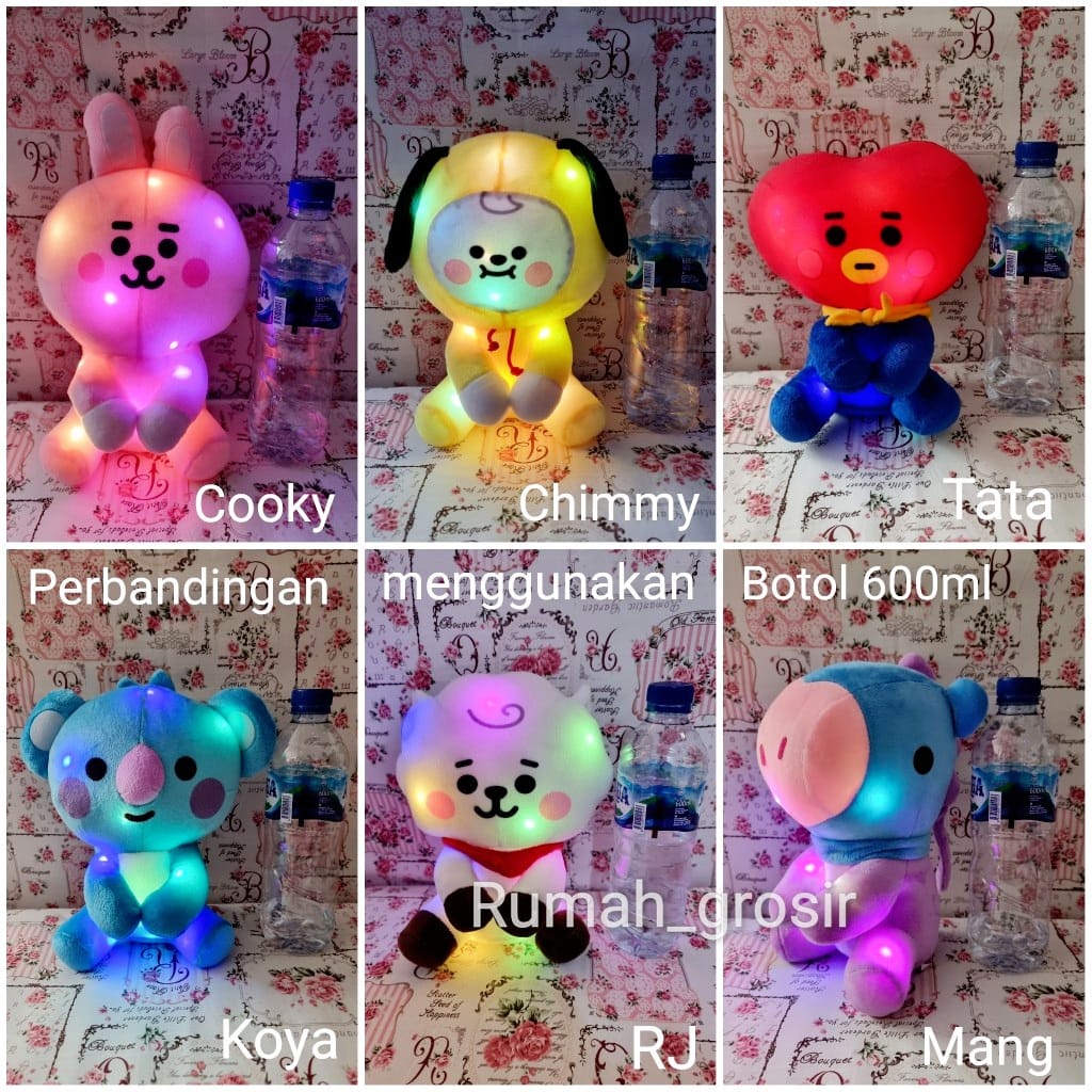 Boneka Karakter Mainan Anak Lucu Imut Murah Boneka Led Bisa Nyala SNI