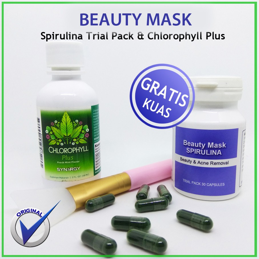 Pengganti Pemutih Wajah Racikan Dokter Masker Spirulina 100% Berhasil