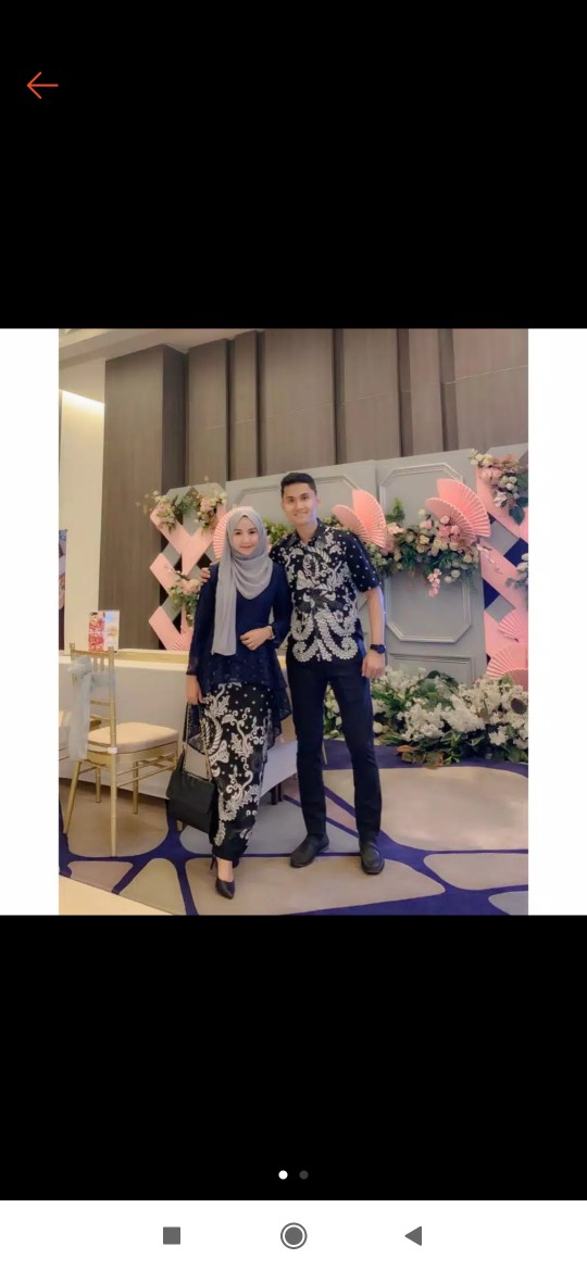 (lengkap Ada Anak) Couple Batik Brokat Halus Pinguin Gurita Aestetik Barina