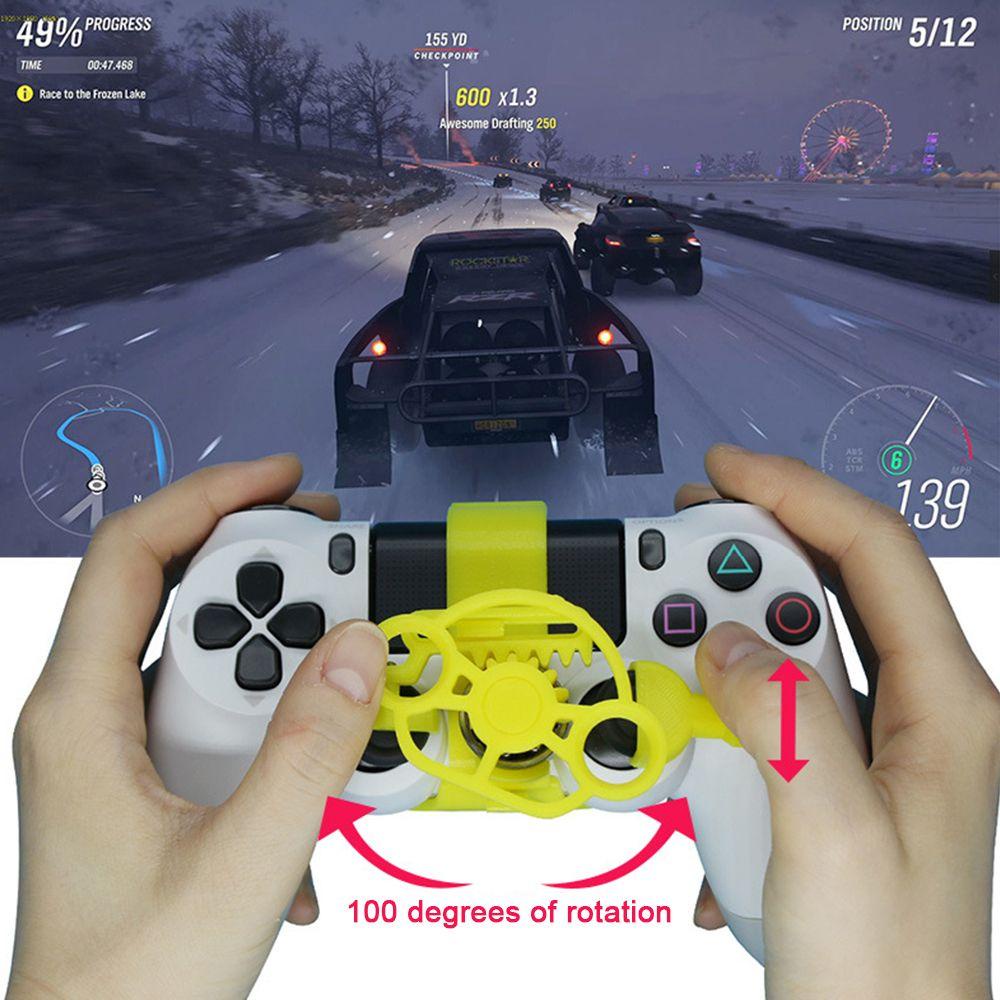 Populer Joystick Gagang Tempel Gambar 3D Mini Steering Wheel Untuk Untuk Sony Playstation PS4