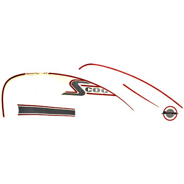 Sticker Body Kiri Cream Red – Scoopy FI