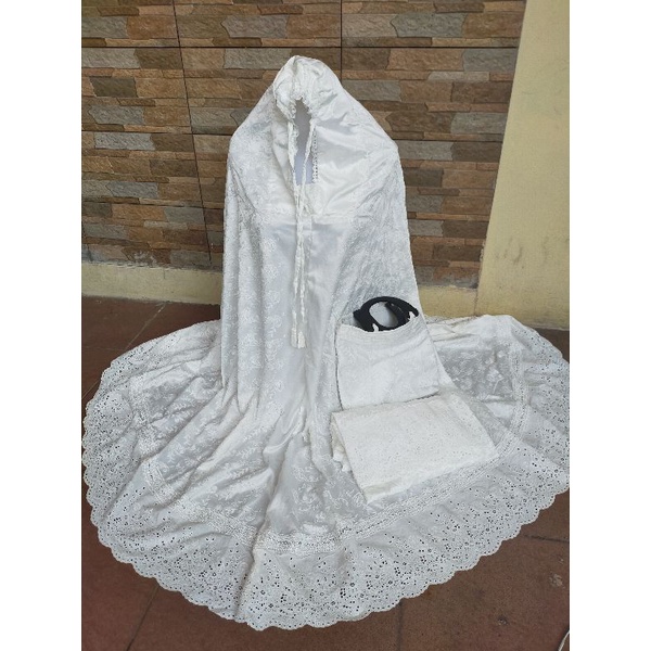 MUKENA SUTRA PARIS ORIGINAL RENDA KERANCANG