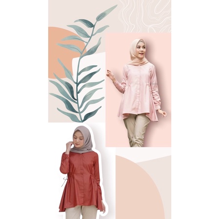 Preloved KAMILA WARDROBE Zea Top blush teracota size M