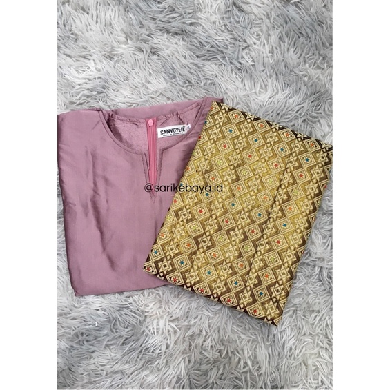 (DISKON) BAJU KURUNG SONGKET SELENDANG/KURUNG SITI NURBAYA-Lavender