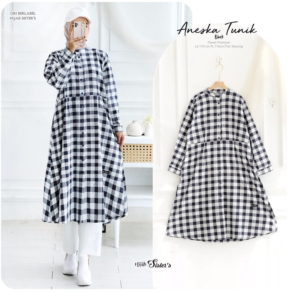 Hijab Sister's | Aneska Tunik | Tunik Jumbo