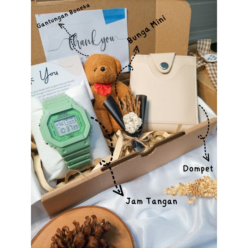 

[Paket 1] Hampers Box/ Surprise Ulang Tahun/ Kado Cewek/Dompet