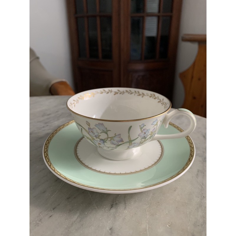 Narumi Tea Cup and Saucer - Green Leisure